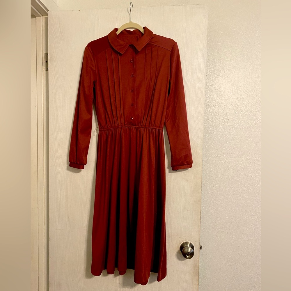 Cinnamon Spice Dress • Vintage 70’s JC Penney Shirtdress